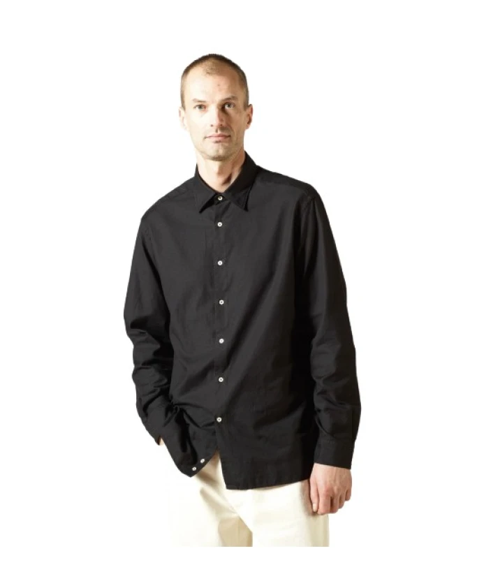 

Рубашка Сандерса, обычная, из тонкой оксфордской ткани. 7 Days, черный