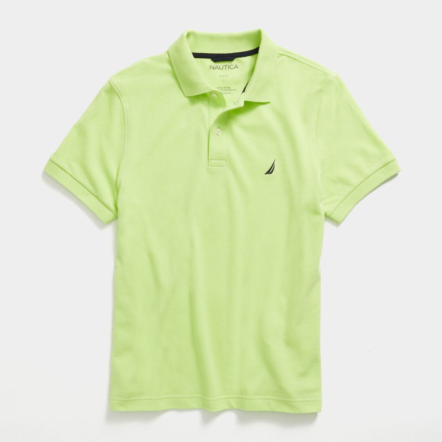 

Мужская футболка-поло узкого кроя Nautica, цвет Lime Twist