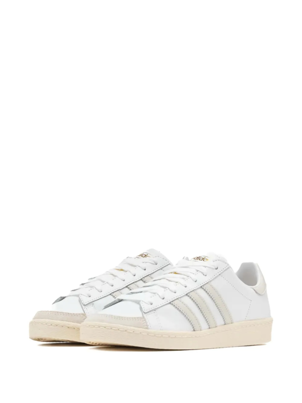 Кожаные кроссовки Adidas Jabbar Lo, белый — фото 4