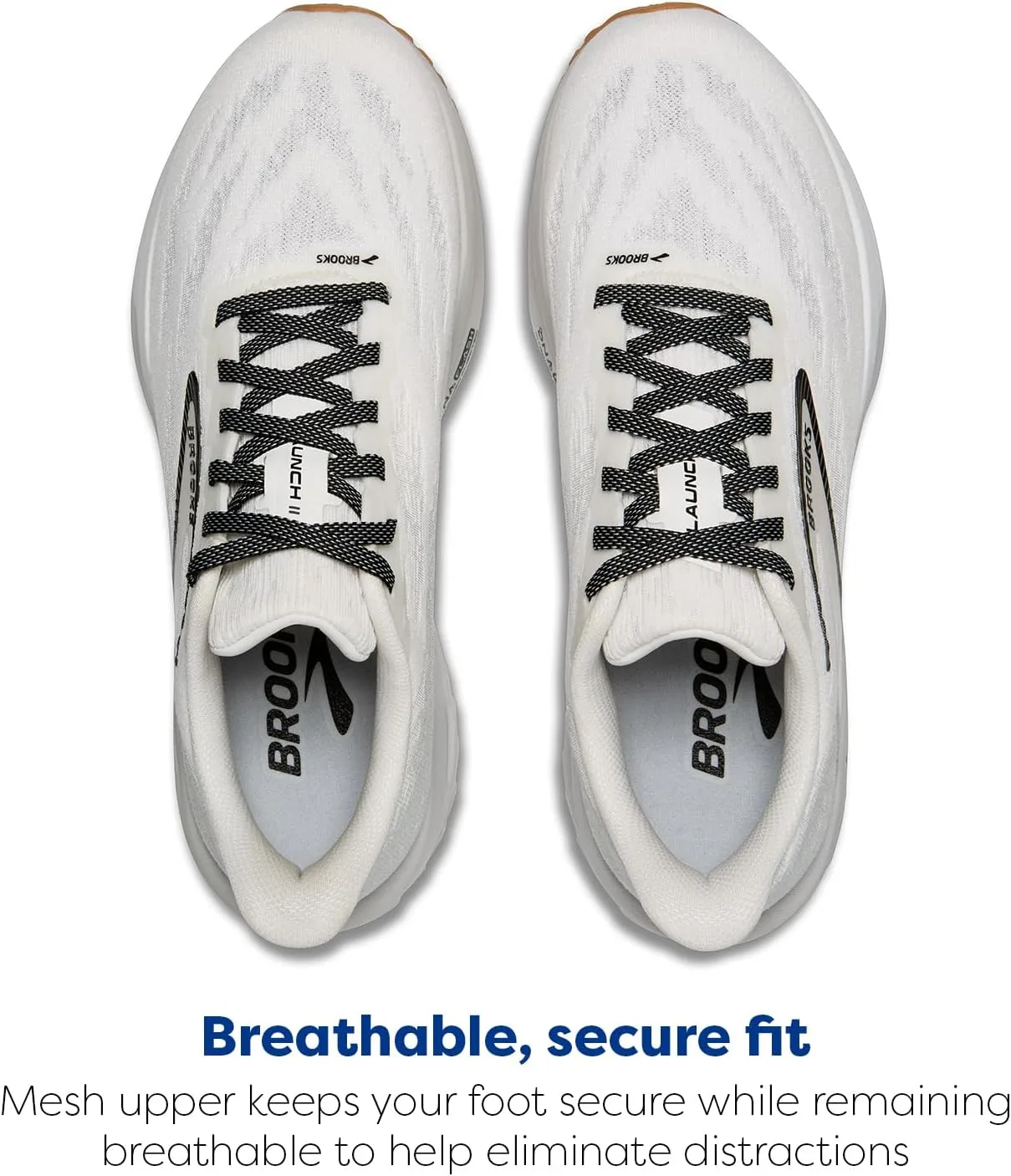 Мужские кроссовки Brooks Launch 11, белый/черный/серый — фото 4