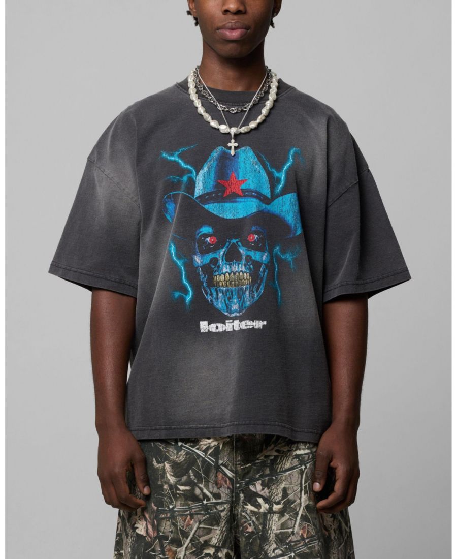 

Мужская ковбойская футболка Chrome Loiter, No Color