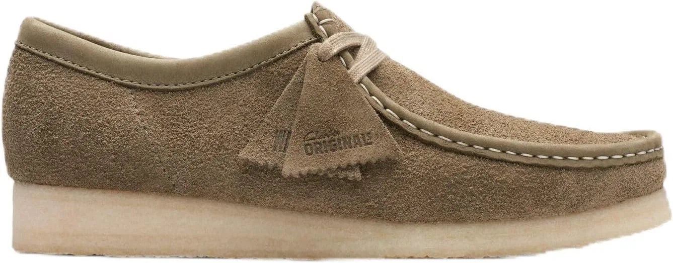 Оксфорды из замши Clarks, Pale Khaki Suede