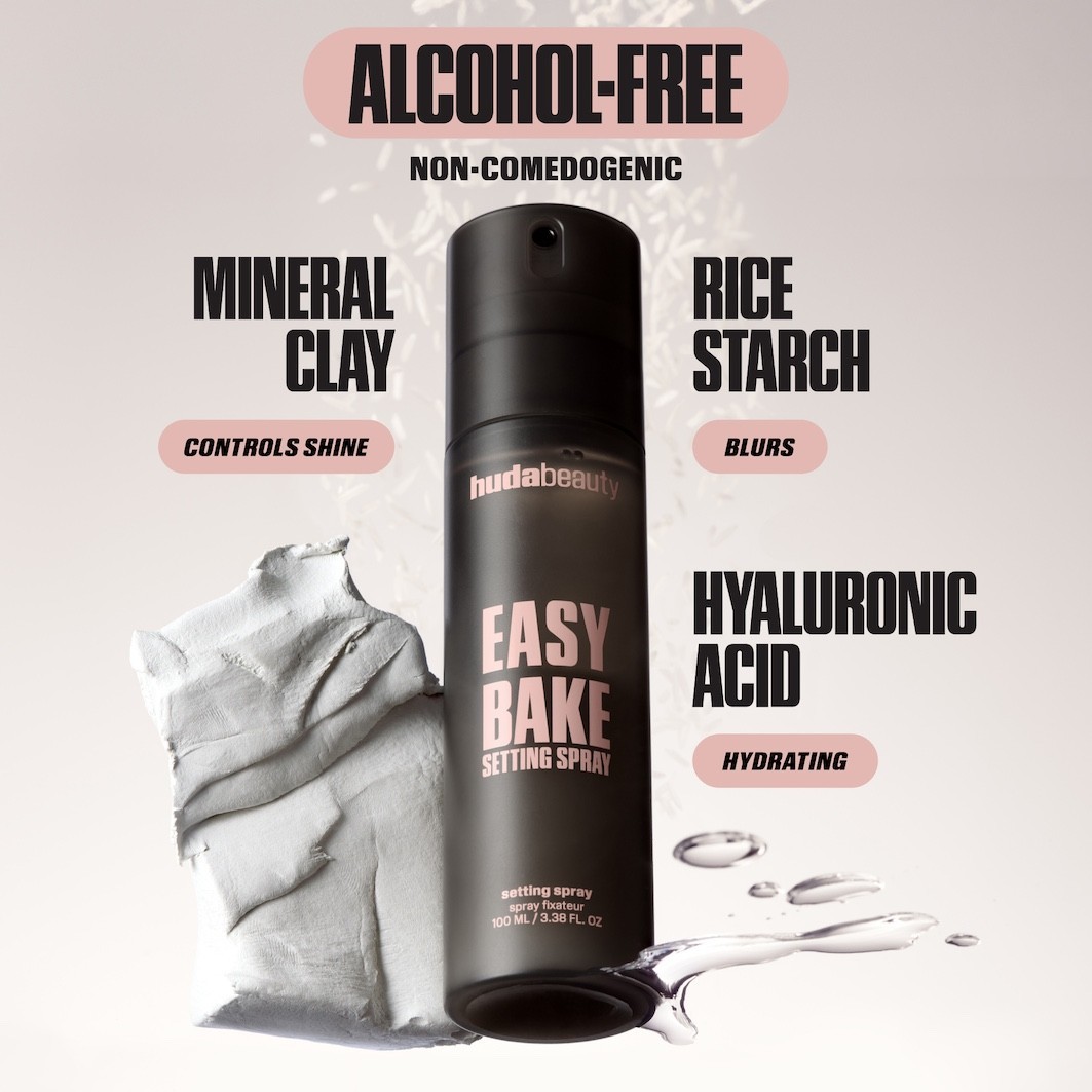 Спрей для лица easy bake setting spray Huda Beauty, объем 30 мл. — фото 4