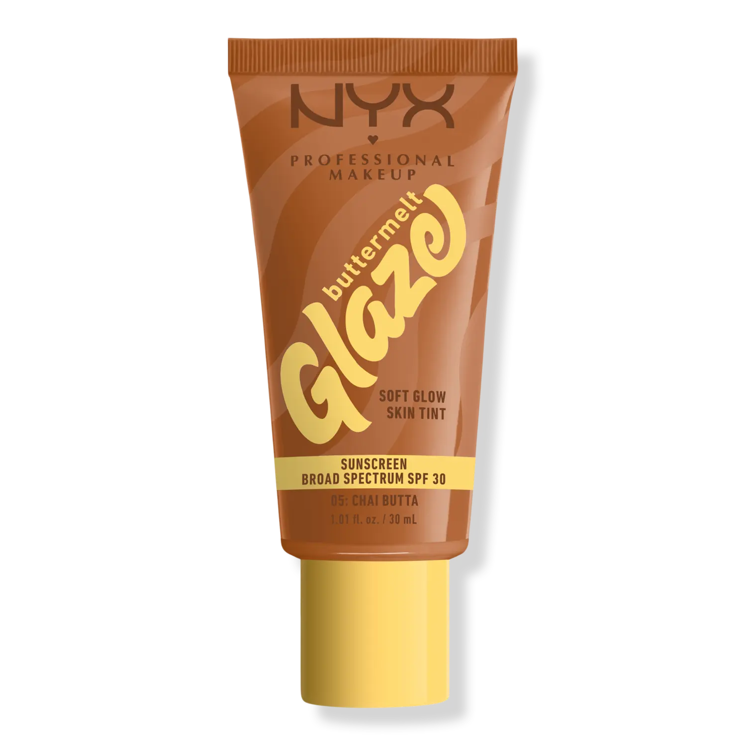 

Тональный крем для лица Buttermelt Glaze Skin Tint SPF 30 NYX Professional Makeup, Chai Butta (medium with neutral undertones)