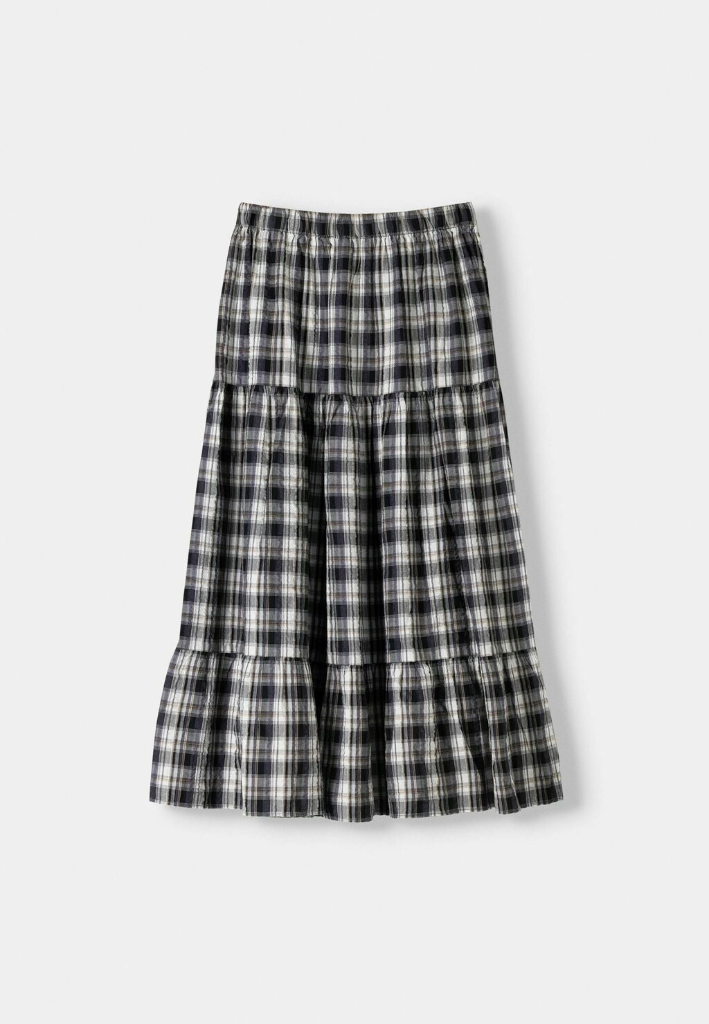 

Юбка макси CHECK MIDI Bershka, мультиколор