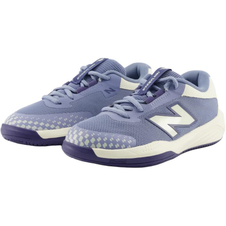 NB 996 Низкие детские кроссовки для повседневной носки New Balance, синий/бежевый — фото 2