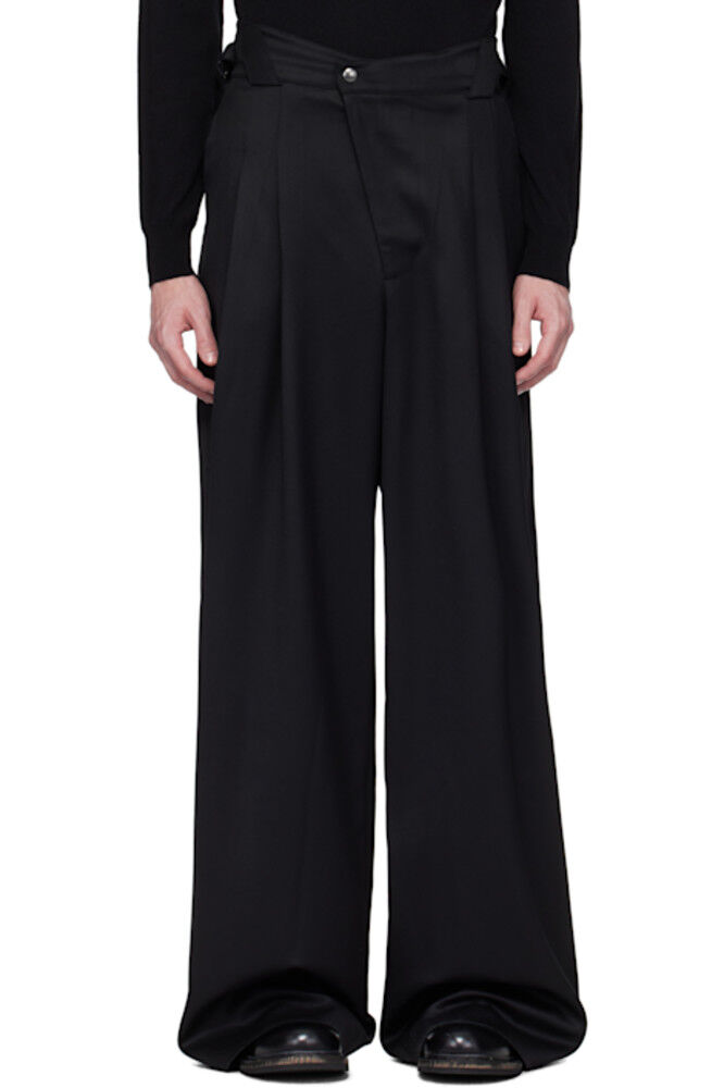 

Черные широкие струящиеся брюки CMMAWEAR