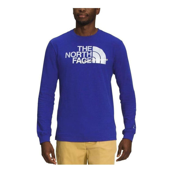 

Футболка long-sleeve graphic injection t-shirt 'purple white' The North Face, фиолетовый