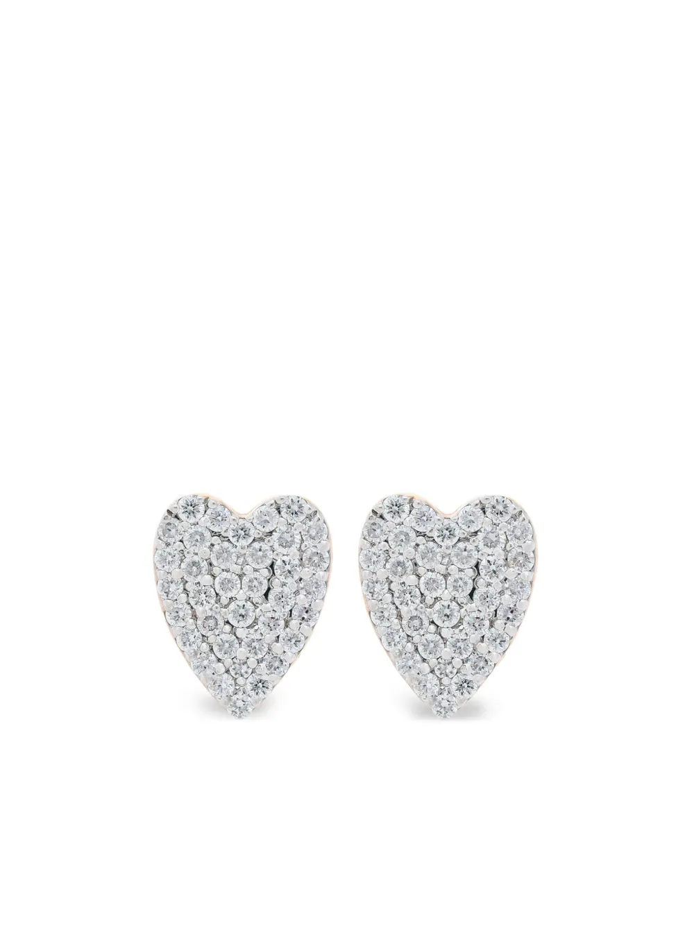 

Серьги Diamond Heart из розового золота GINETTE NY, розовый