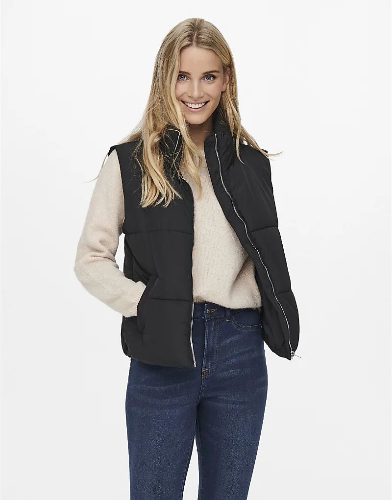 

JDY Куртка Puffer gilet in black 1, Черный, JDY Куртка Puffer gilet in black 1