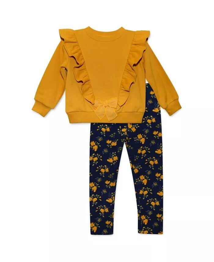 

Топ с длинными рукавами и леггинсы для девочек, комплект из 2 предметов Blueberi Boulevard