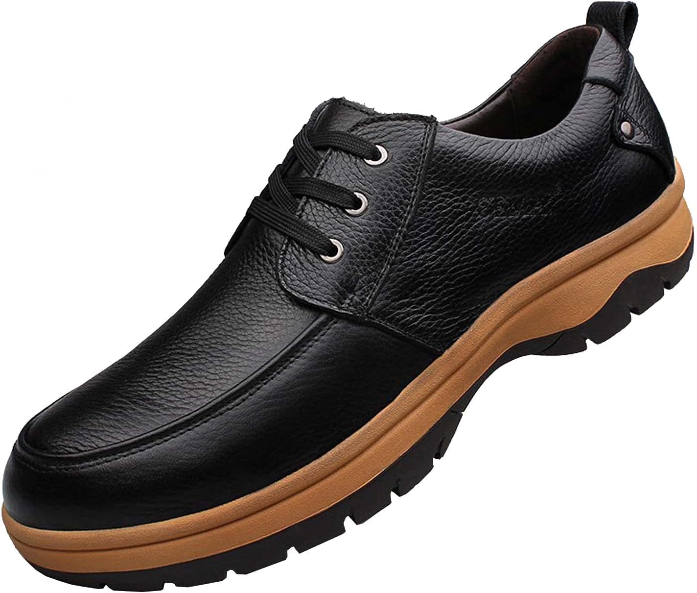 

Мужские оксфорды, большие классические туфли на шнуровке, повседневные деловые кожаные туфли для ходьбы Cerythrina, черный