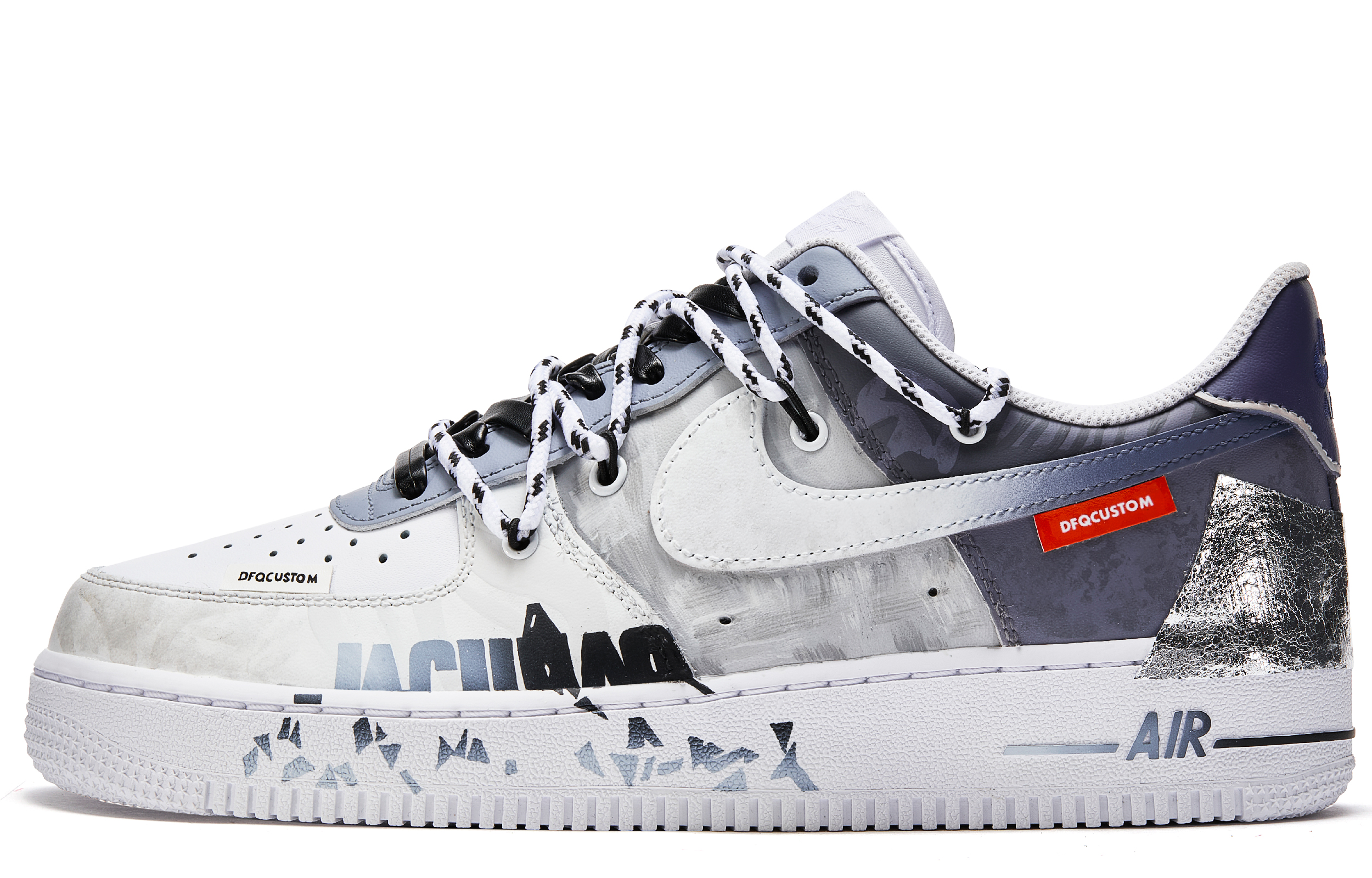 

Кроссовки Nike Air Force 1 Skateboarding Shoes Men Low-top Gray, серый