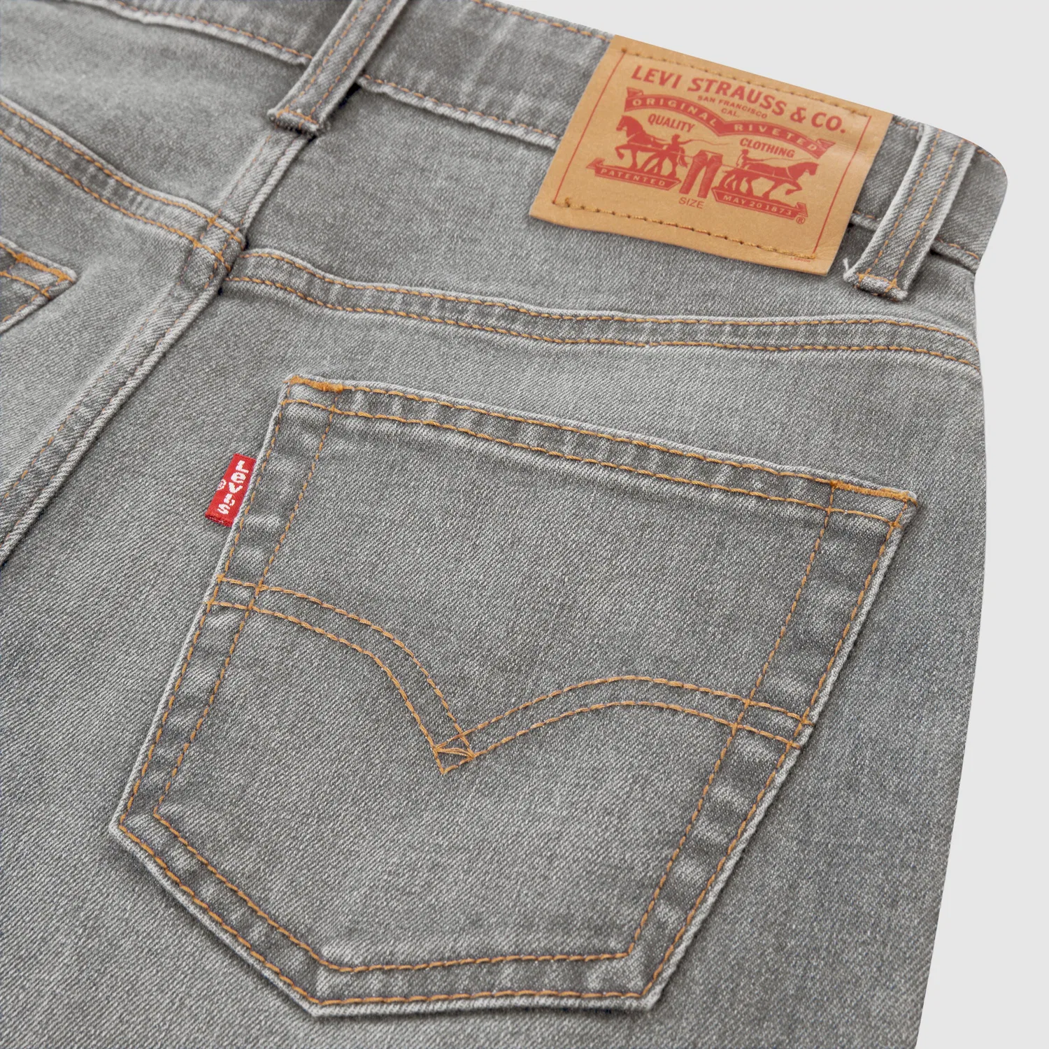 Джинсовые шорты для скейтбординга, для мальчиков 4-7 лет Levi's, Grey — фото 4