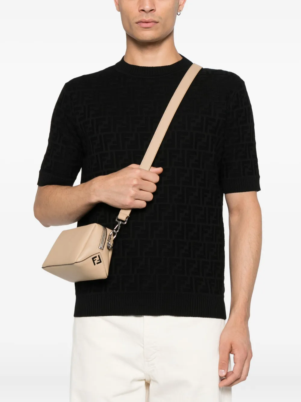 Маленькая сумка на плечо Lui с верхней ручкой Fendi, нейтральный — фото 2