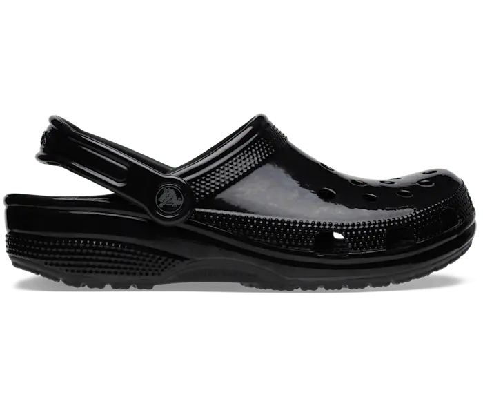 

Классические блестящие сабо Crocs мужские, цвет Black
