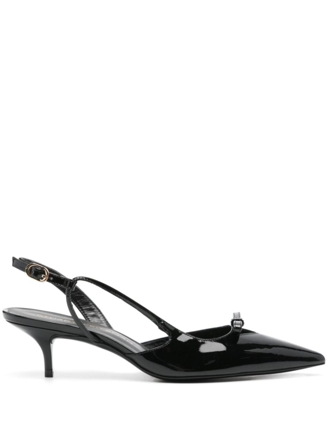 

Stuart Weitzman туфли-лодочки из кожи с открытой пяткой 50 мм, черный