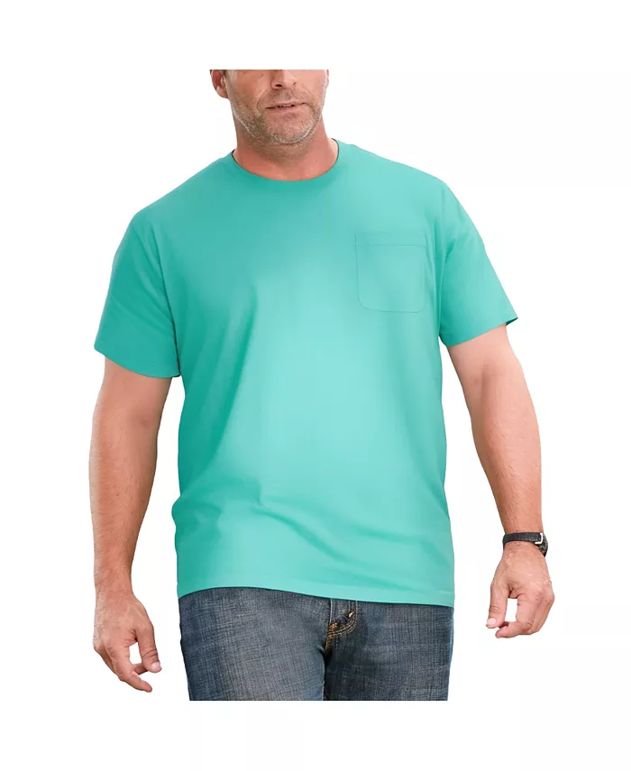 

Футболка Big & Tall 3-Pack Longer Length Pocket Crewneck KingSize, мультиколор