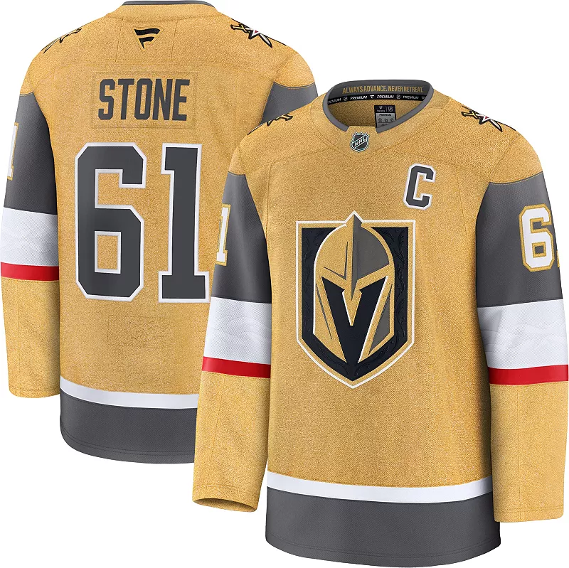 

Мужская аутентичная майка НХЛ Vegas Golden Knights Mark Stone #61 2024-2025 гг Fanatics