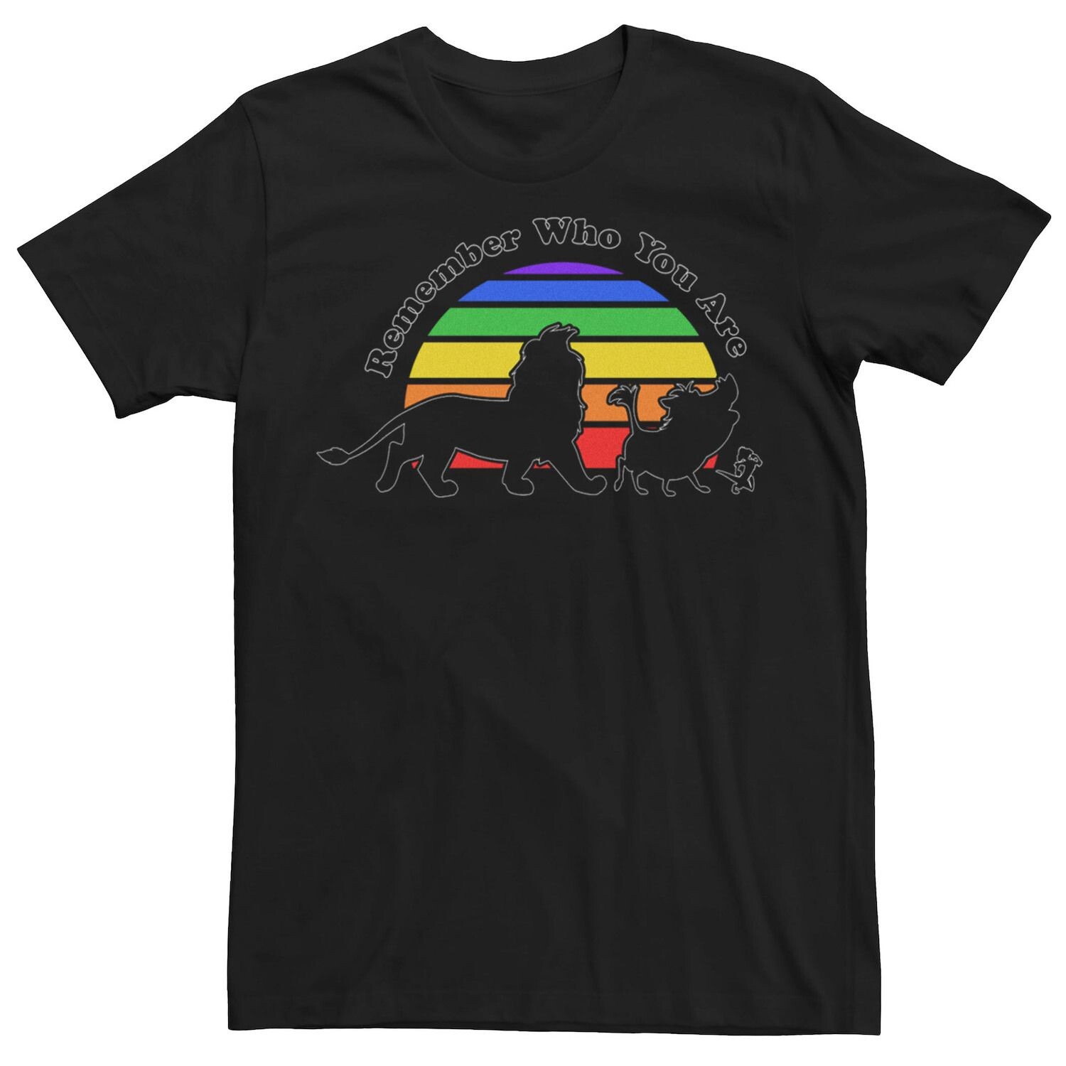 

Взрослая футболка Disney The Lion King Pride Rainbow Remember Who You Are Licensed Character