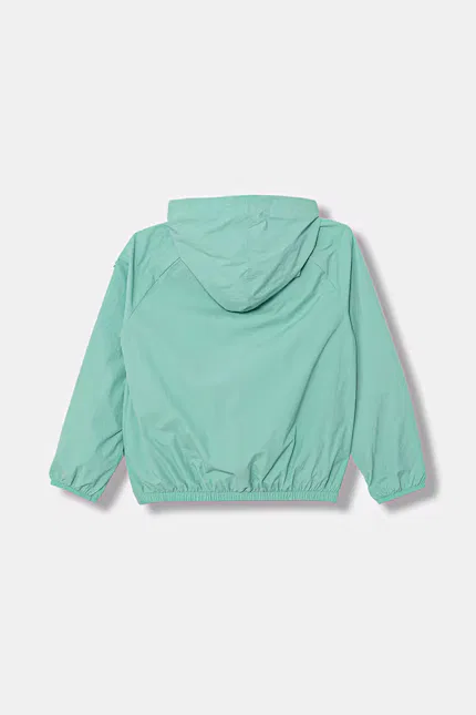 Куртка короткая детская United Colors of Benetton, бирюзовый — фото 2