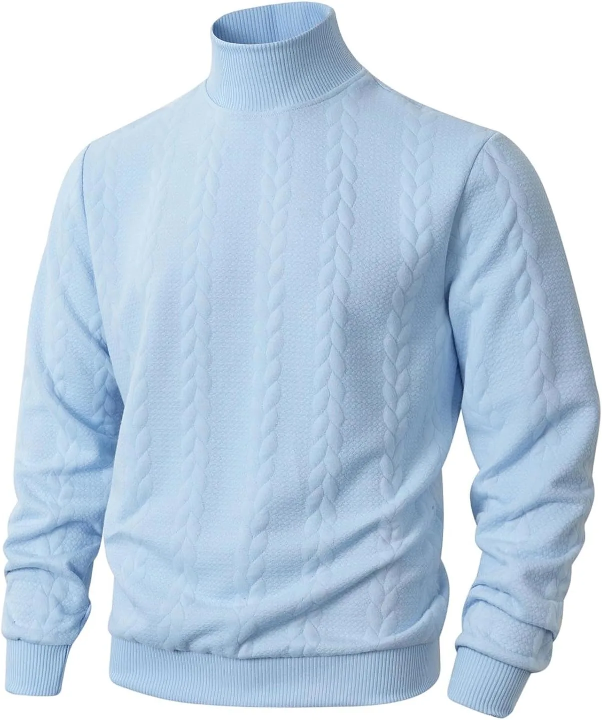 

Мужской водолазка Slim Fit с кабельной вязкой