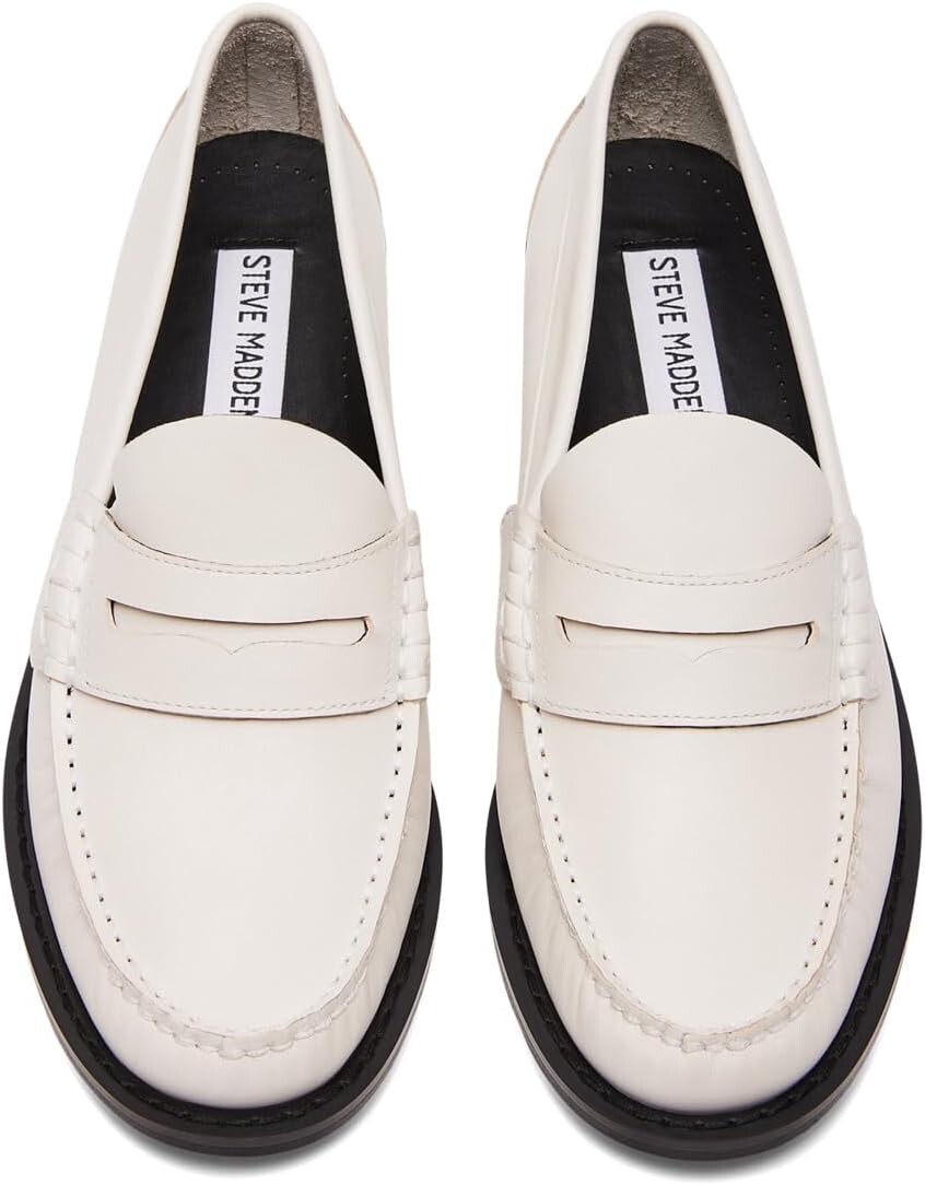 Лоферы Steve Madden Kingston, цвет White Leather — фото 2