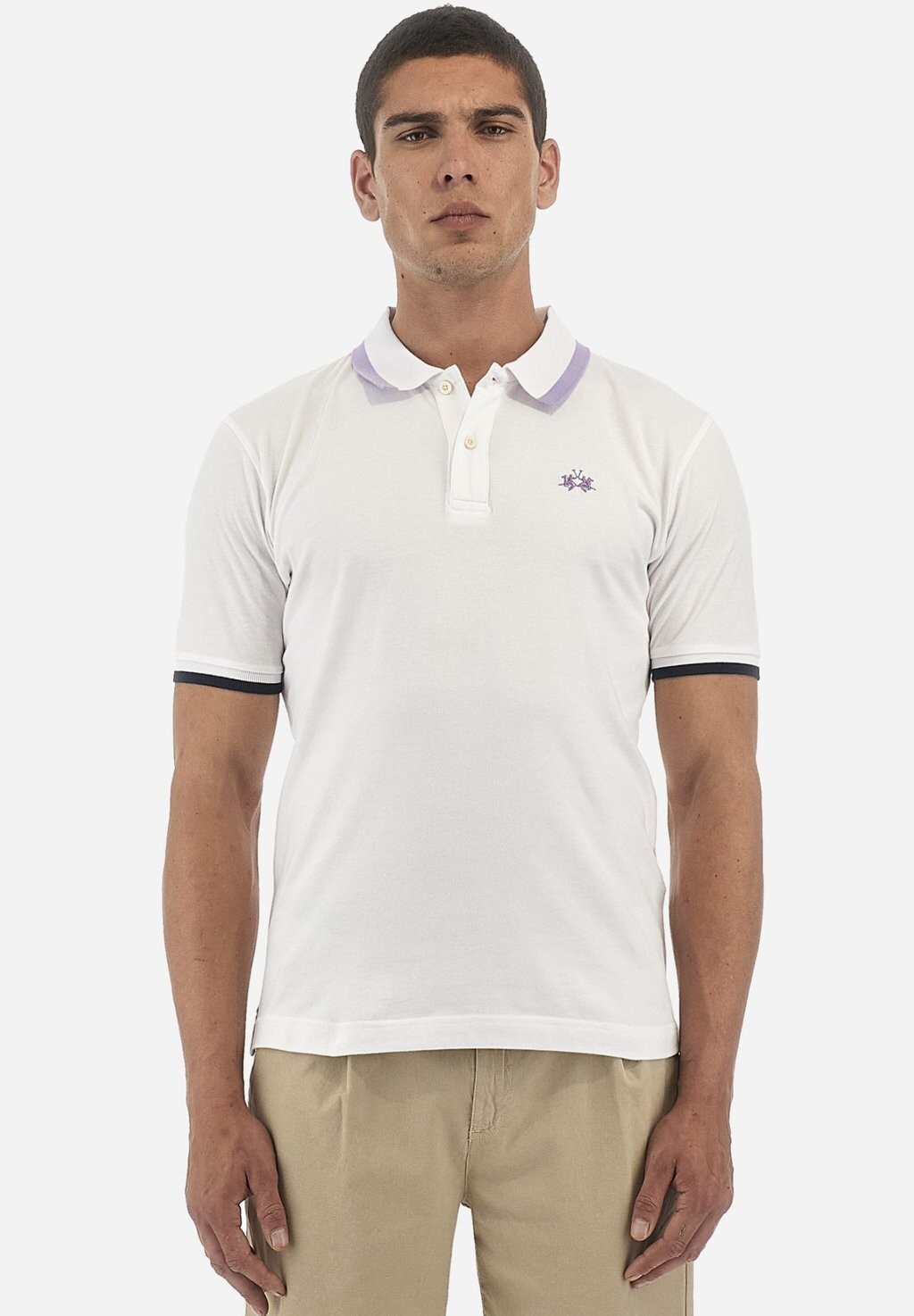 

Поло SHORT-SLEEVED POLO SHIRT La Martina, крем