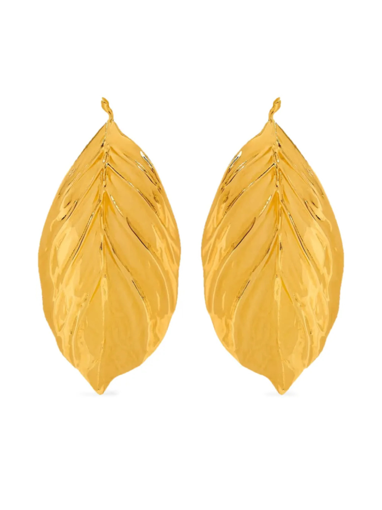 

Oscar de la Renta крупные серьги Leaf, золотой