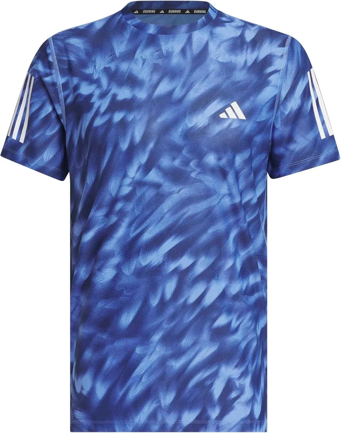 Футболка Adidas Men's Own The Run All Over Printed, синий/темно-синий