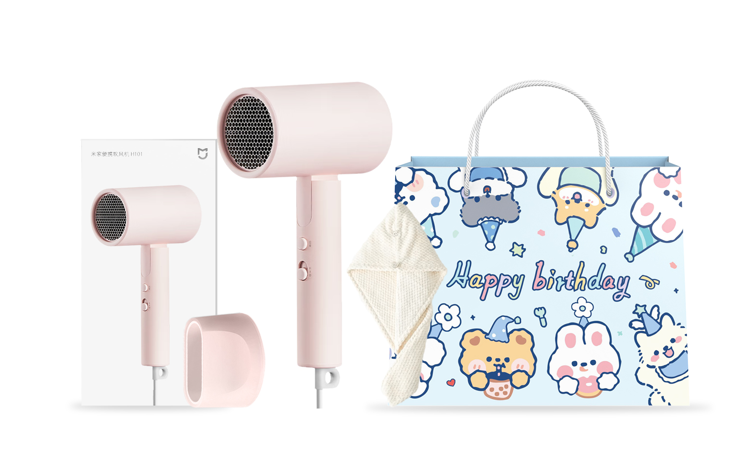 

Фен для волос Mi, H101 Pink Birthday Pet Gift Box