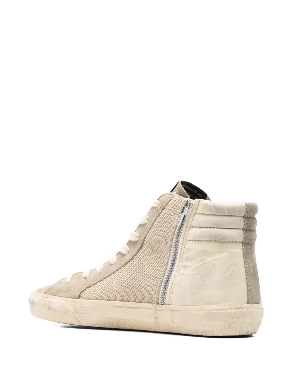Кроссовки с декорированными звездами Slide GOLDEN GOOSE, бежевый — фото 3