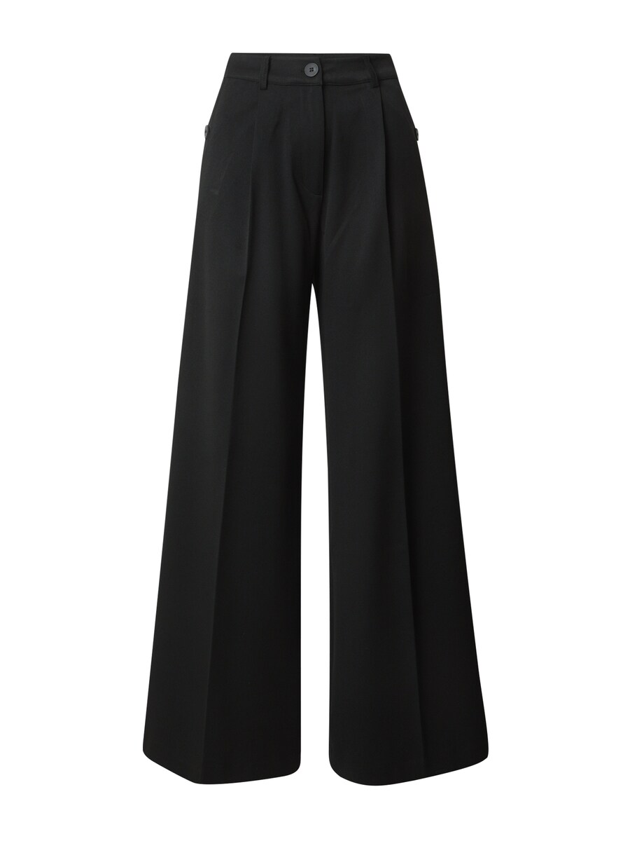 

Широкие брюки со складками спереди Nasty Gal, Black