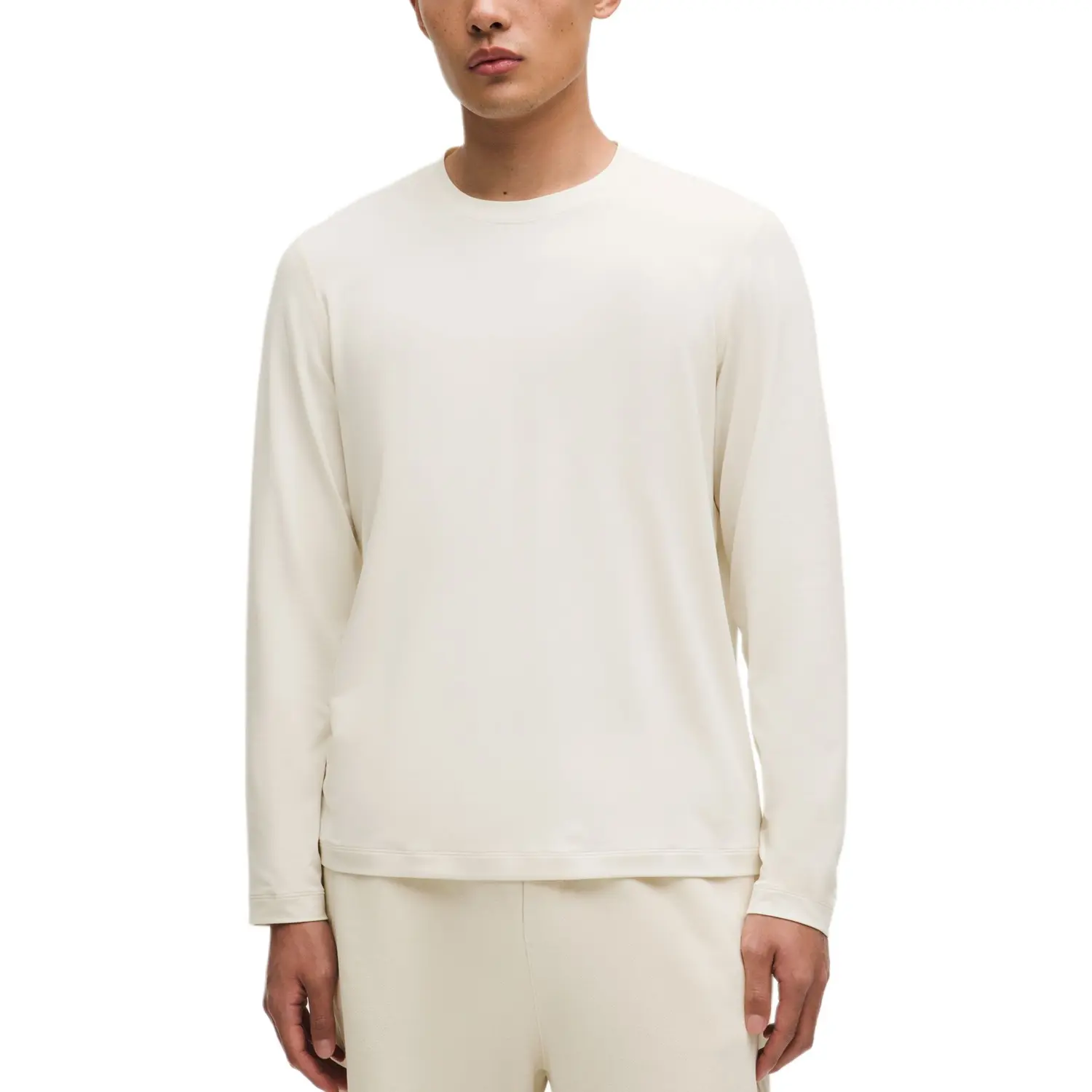 

Мужская мягкая трикотажная футболка Lululemon, светло-айвори белый/ltiv