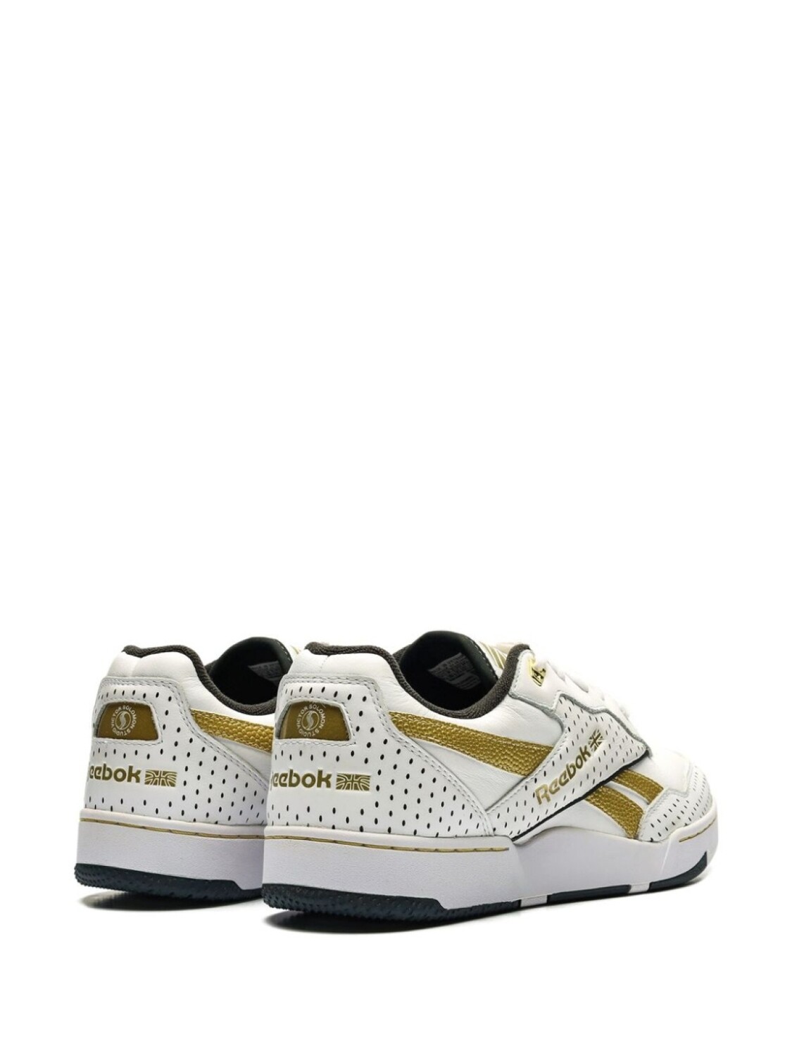 Кроссовки Reebok BB 40000 II "Бело-золотые", белый — фото 2