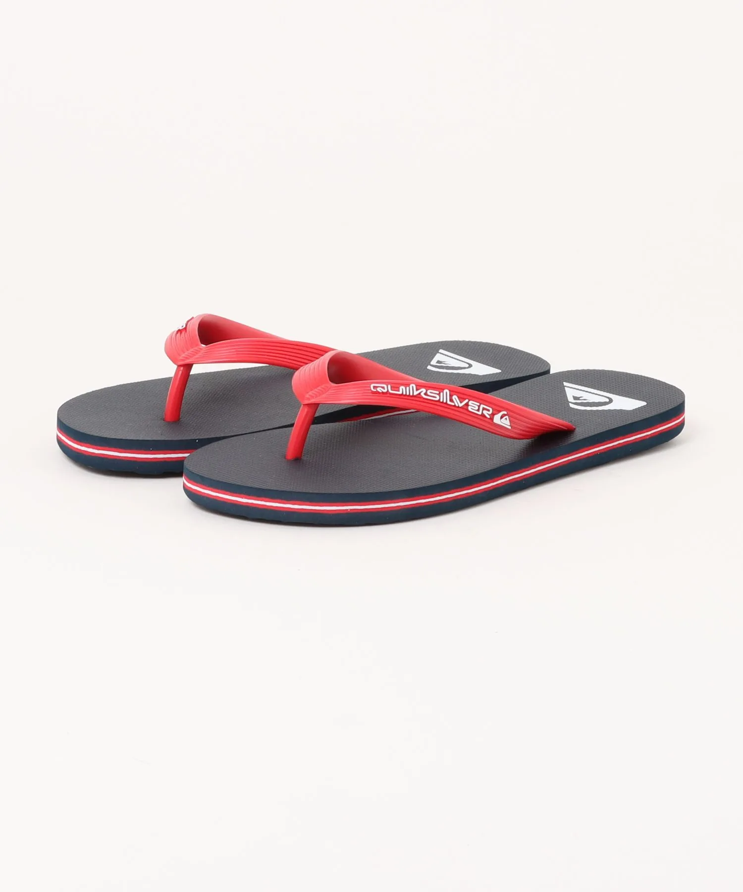Мужские пляжные сандалии Quiksilver MOLOKAI CORE с логотипом тёмно-синие