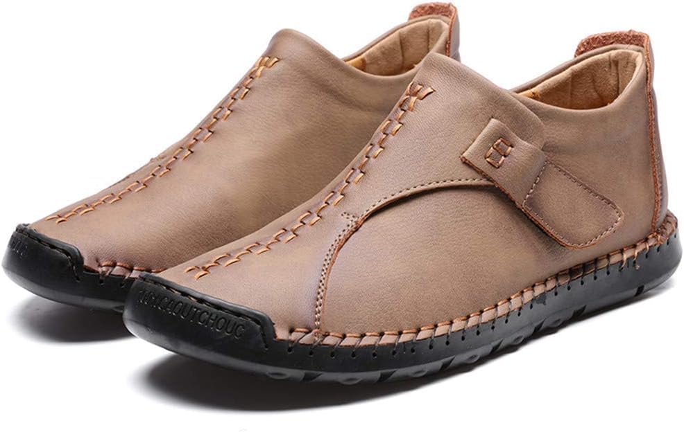 

Мужские повседневные кожаные лоферы Asifn без шнурков, мягкие, удобные, дышащие, прочные, для бизнеса и вождения, модные туфли на плоской подошве, хаки