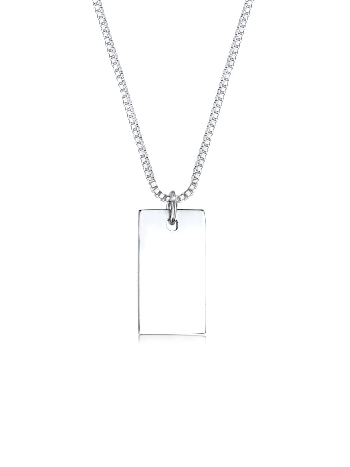 

Elli Колье из серебра 925 пробы с геометрическим узором, прямоугольное, из серебра