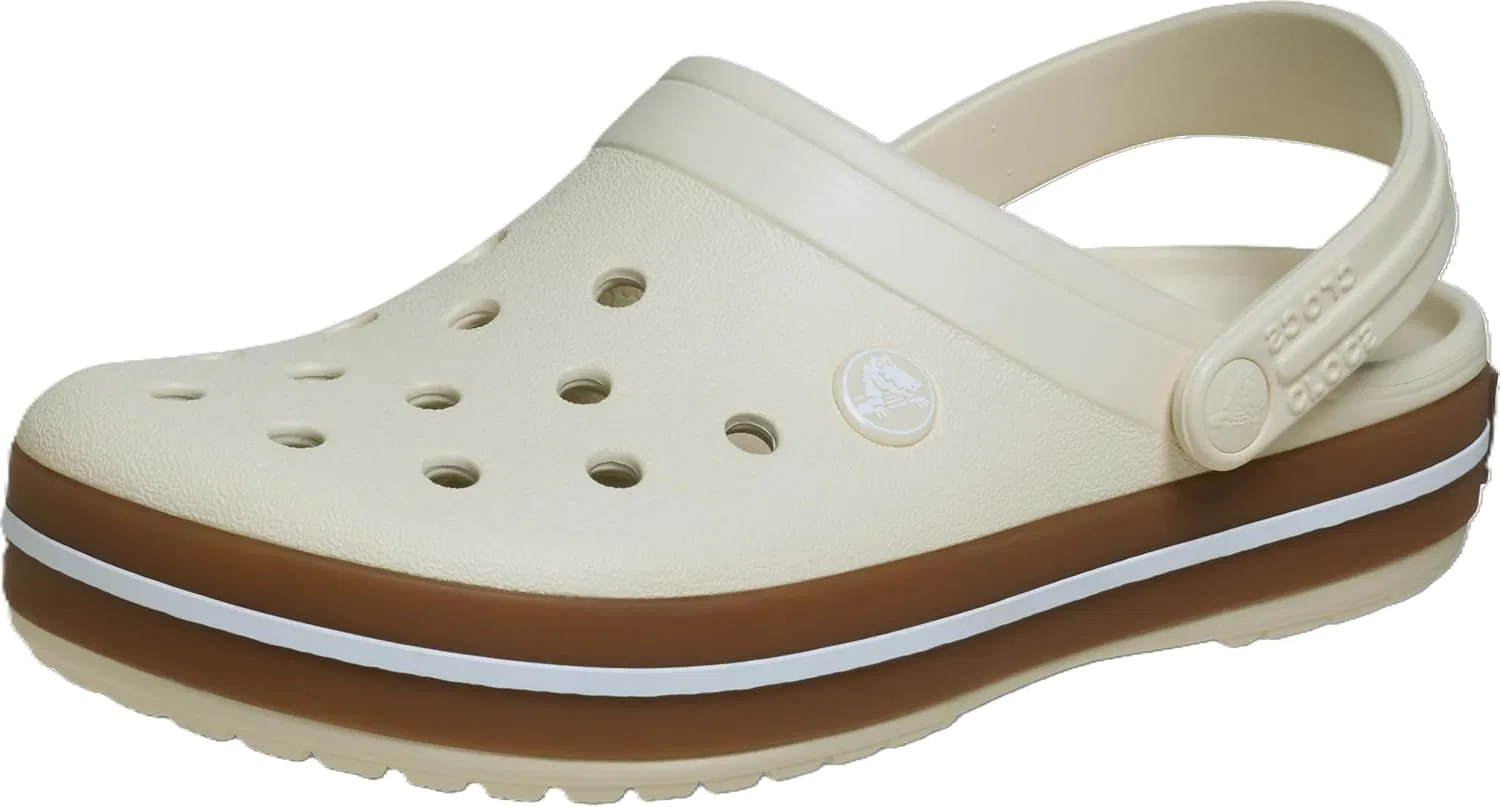 Кроксы Unisex Crocband Gum Clog Wooden Shoes Crocs, Summit White
