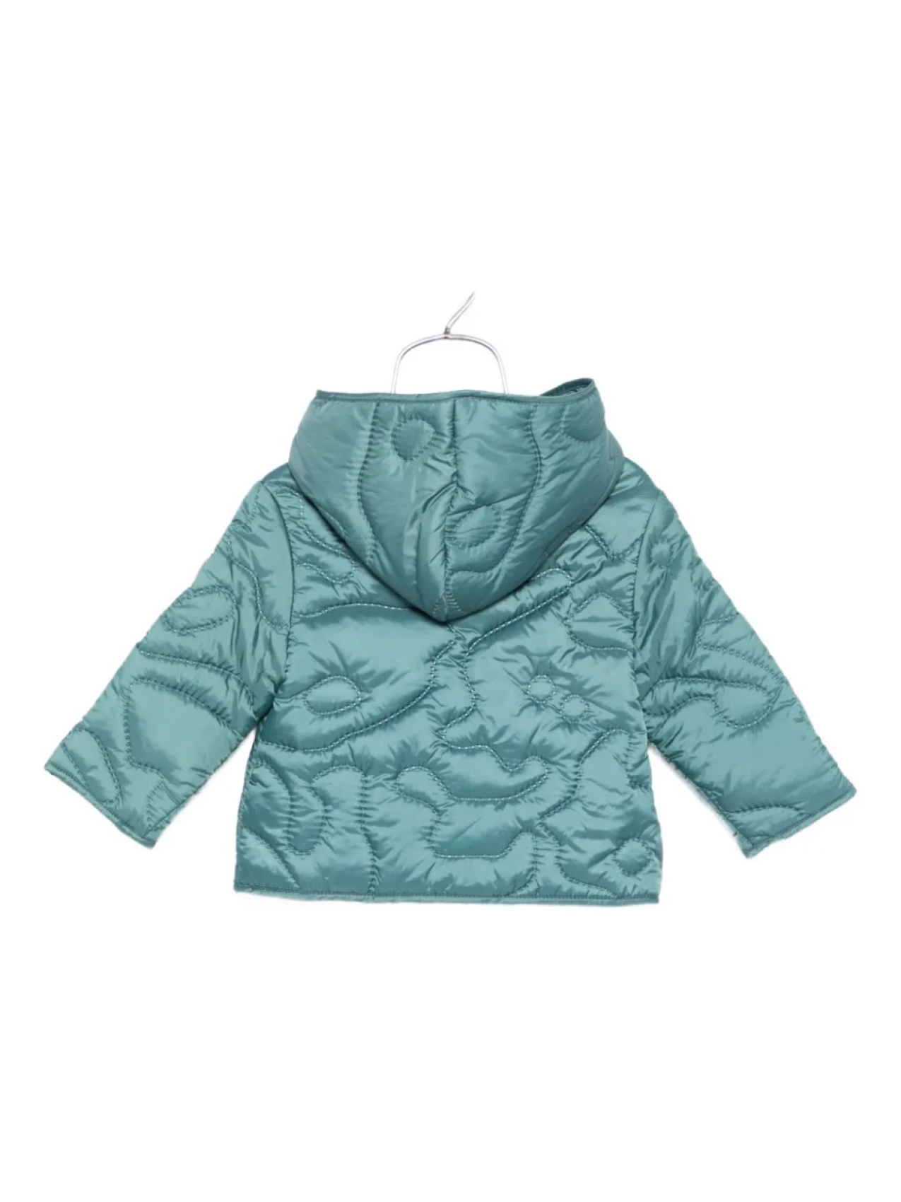 Стеганая куртка Emporio Armani Kids, зеленый — фото 2