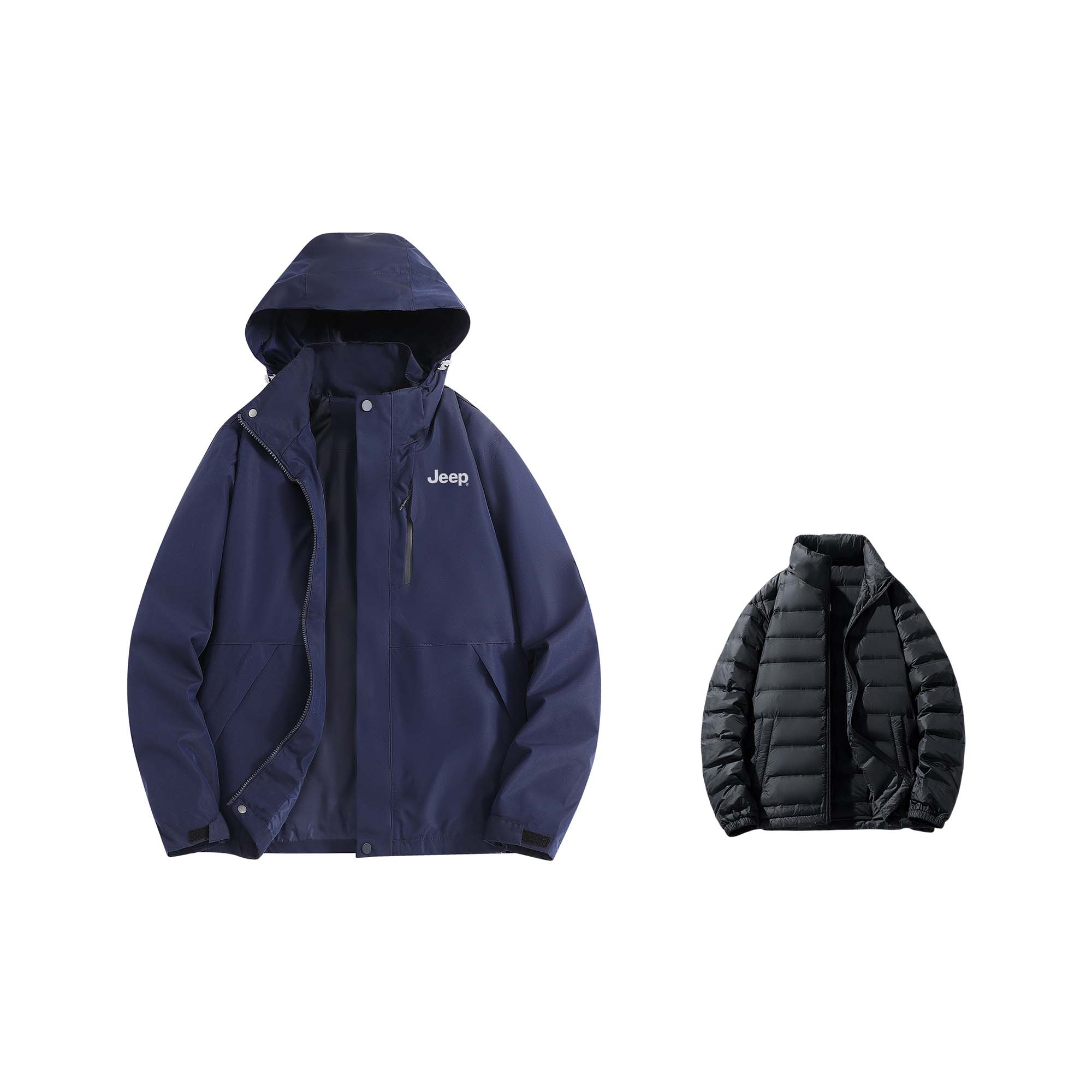 

Jeep Куртка Wrangler унисекс, Navy Blue (Single Layer Jacket+Down Liners)