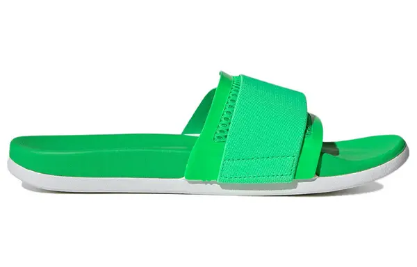 Тапочки by stella mccartney slides 'green white' Adidas, мультиколор — фото 3