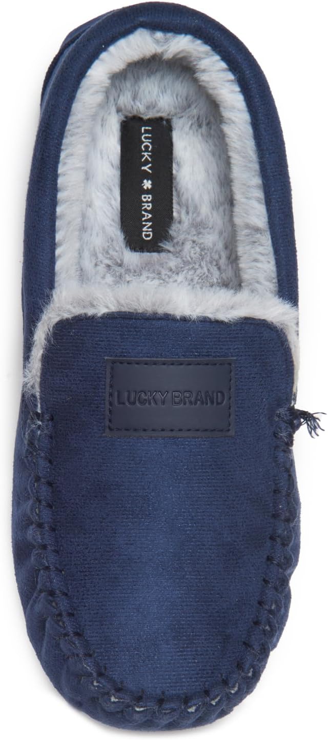 

Домашние мокасины для мальчиков Lucky Brand - уютная и стильная обувь для дома, темно-синий