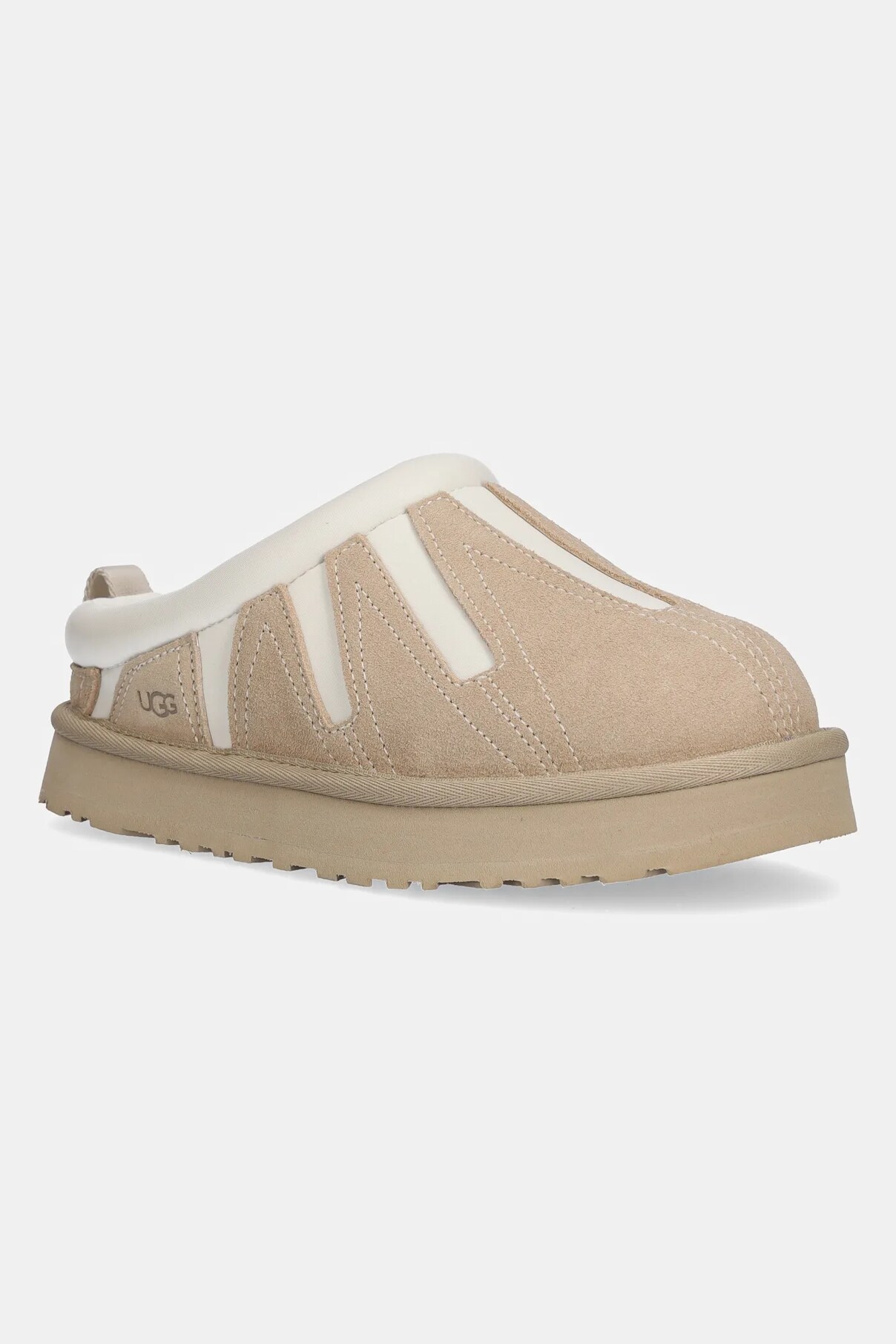 

Детские замшевые тапочки UGG TAZZ SUNWAVE, бежевый