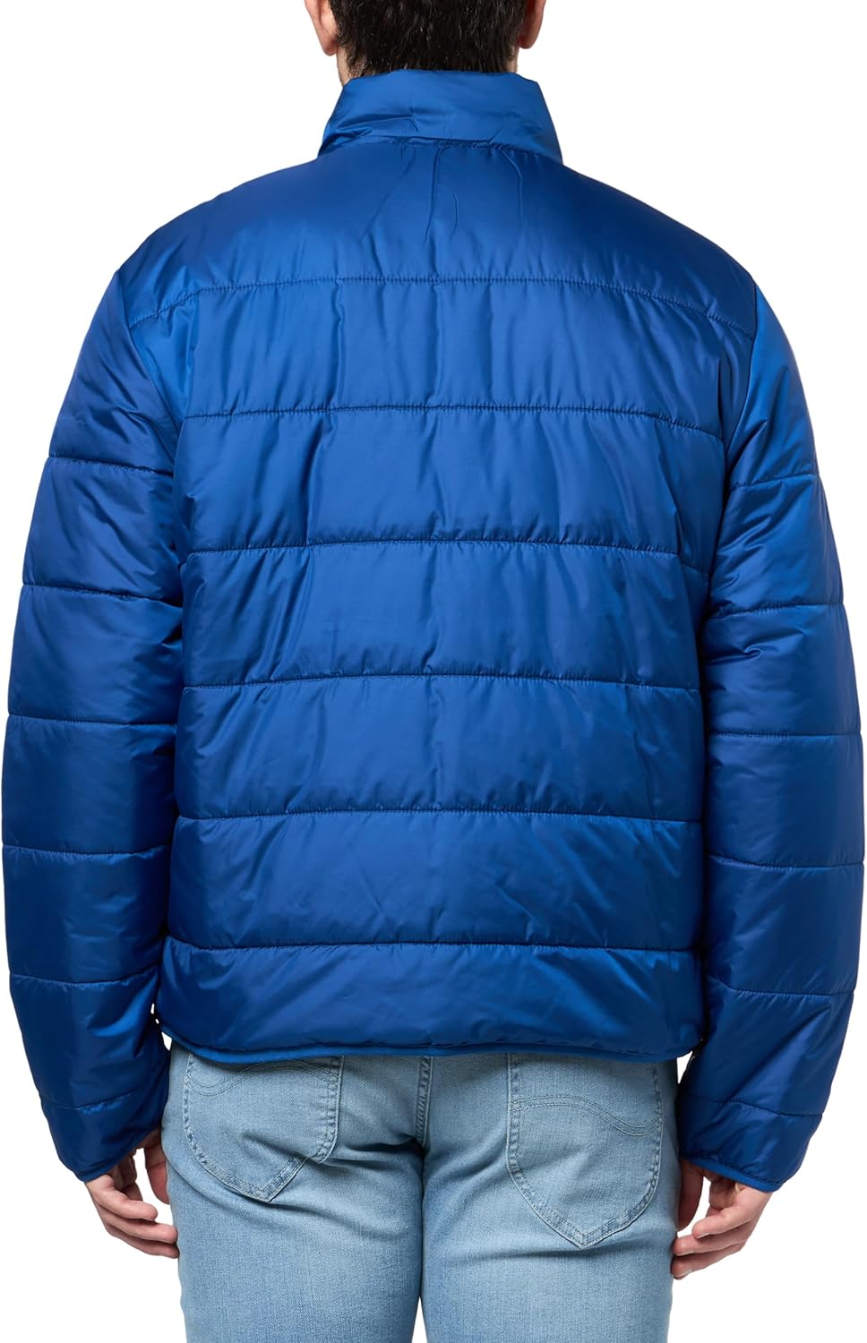 Lacoste мужская короткая легкая водоотталкивающая пуховая куртка, France Blue — фото 2