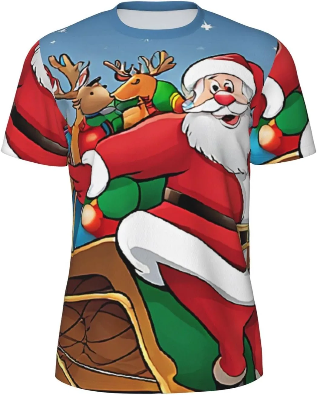 

Футболка мужская с принтом Merry Christmas, Mesh, короткий рукав DCEHGEW