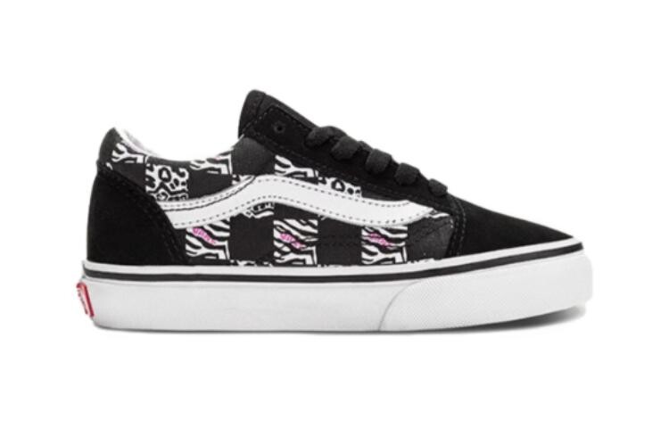 Детская обувь для скейтбординга Vans Old Skool BP, Black/White — фото 2