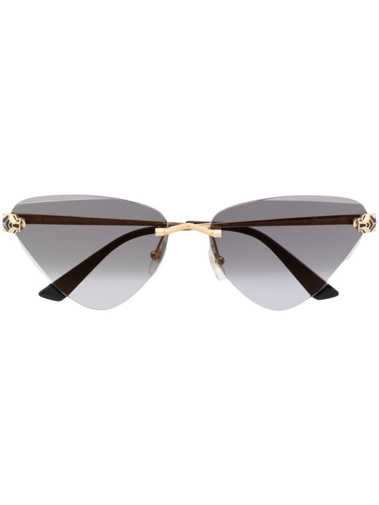

Cartier Eyewear солнцезащитные очки в оправе 'кошачий глаз', черный