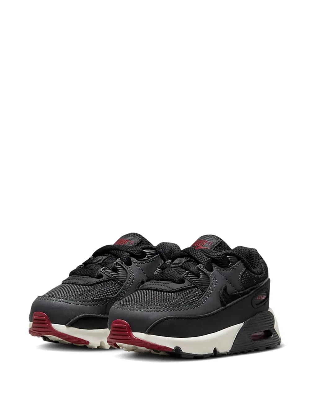 Кроссовки Air Max 90 на шнуровке Nike Kids, черный