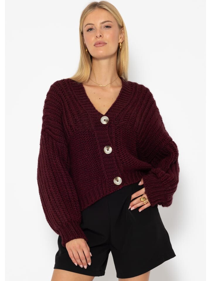 

Кардиган SASSYCLASSY Oversize Cardigan, цвет Weinrot